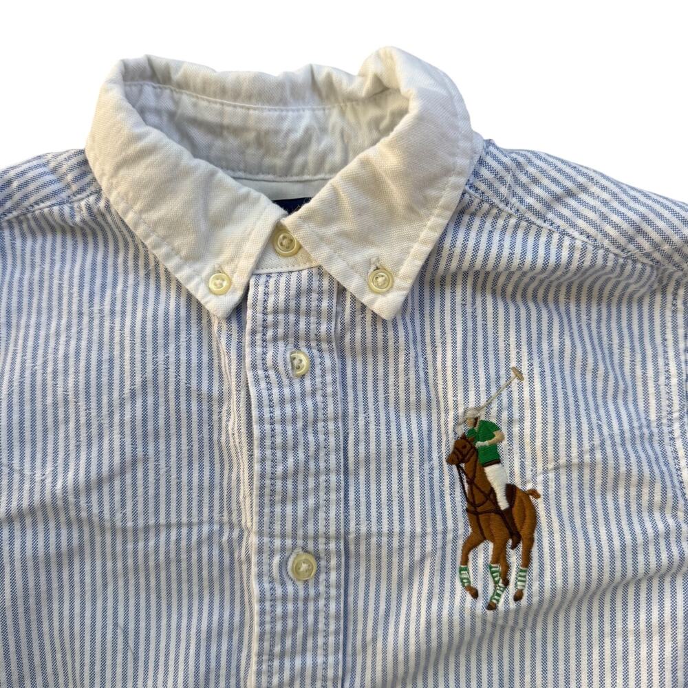 Ralph Lauren Big Pony Striped Oxford Shirt #3 Size 6